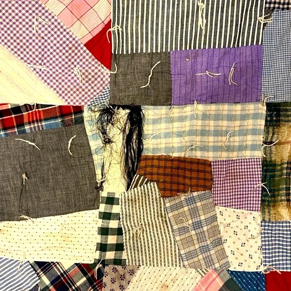 RARE HANDMADE HAND SEWN HEIRLOOM GRANDMOTHER’S CUSTOM MADE VINTAGE QUILT BLANKET